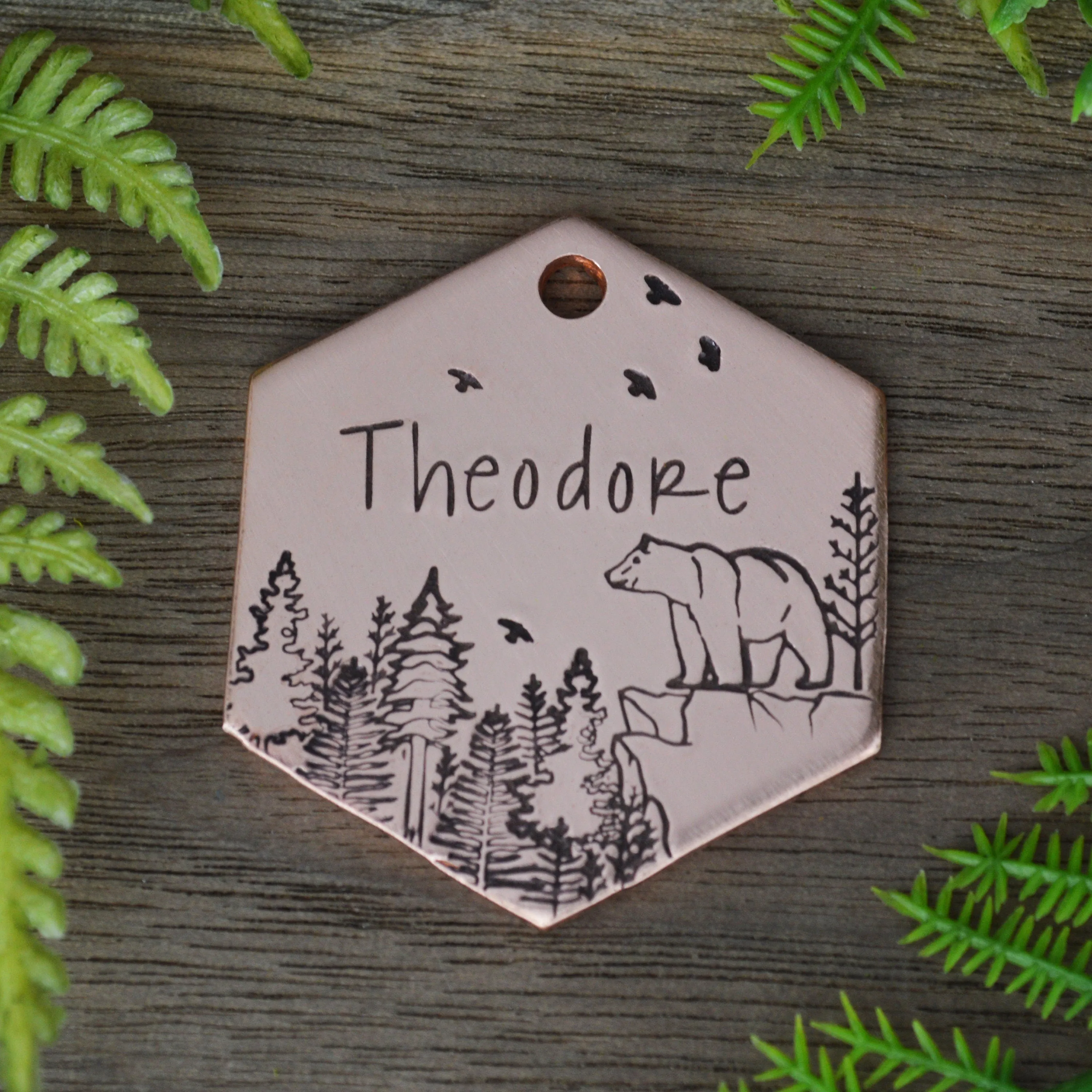 On The Ridge Hand Stamped Dog Tag
