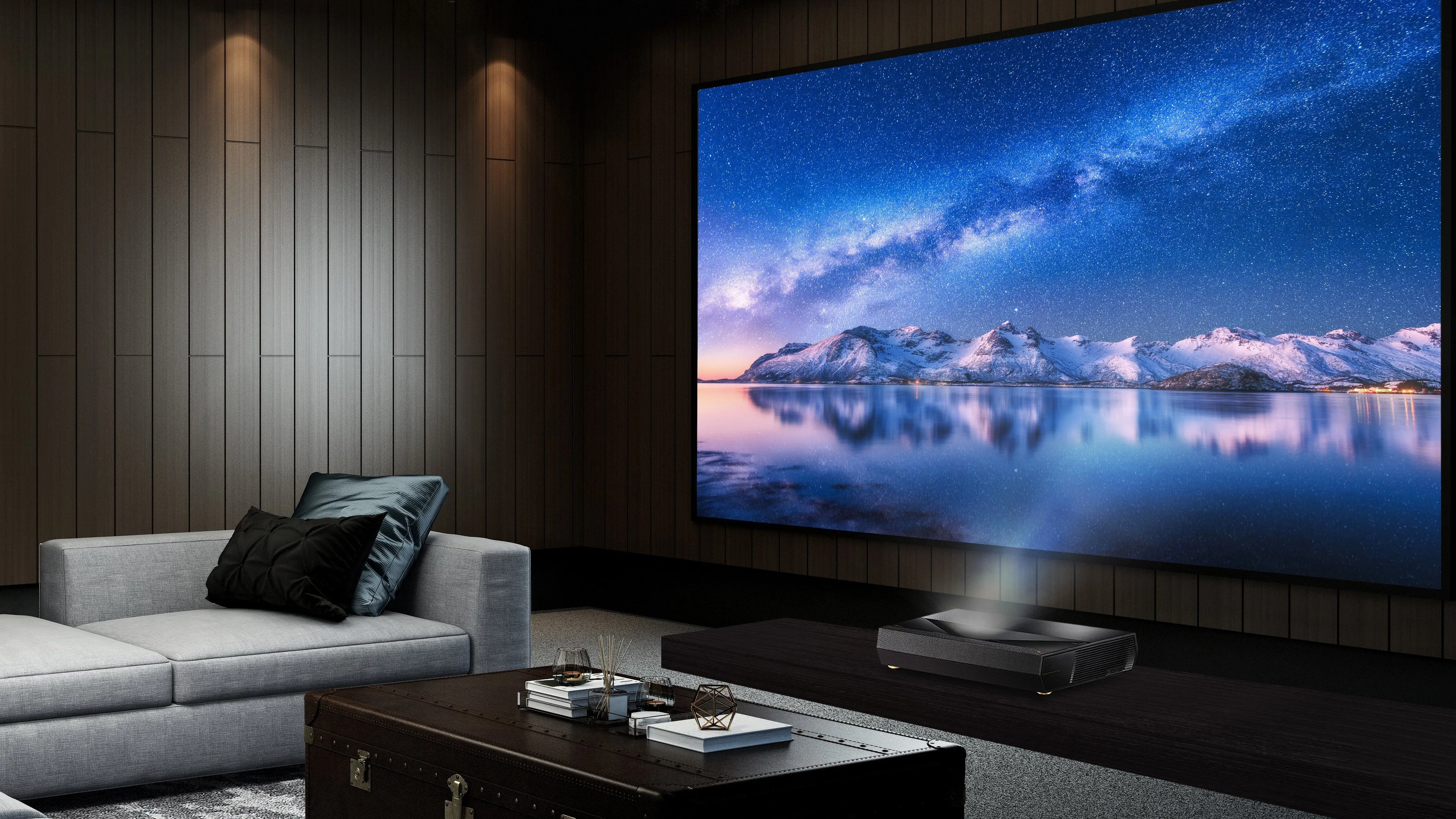 Optoma CinemaX P1 Pro Ultra Short Throw 4K UHD Laser Smart Projector