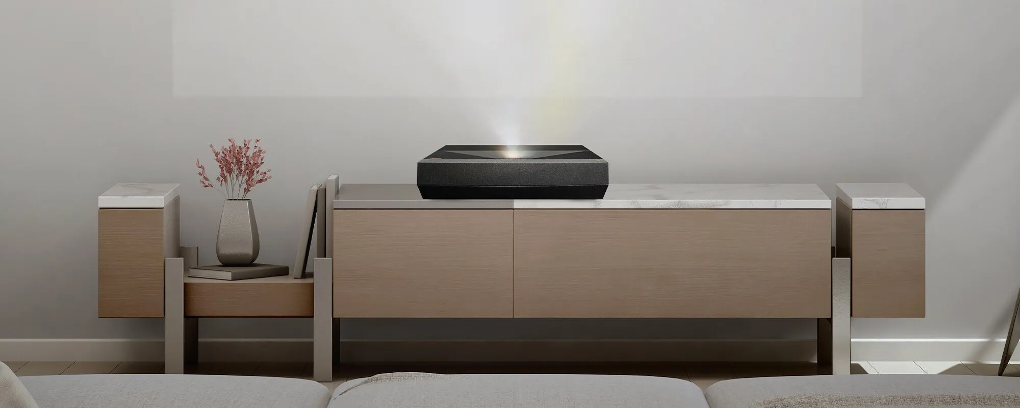 Optoma CinemaX P1 Pro Ultra Short Throw 4K UHD Laser Smart Projector