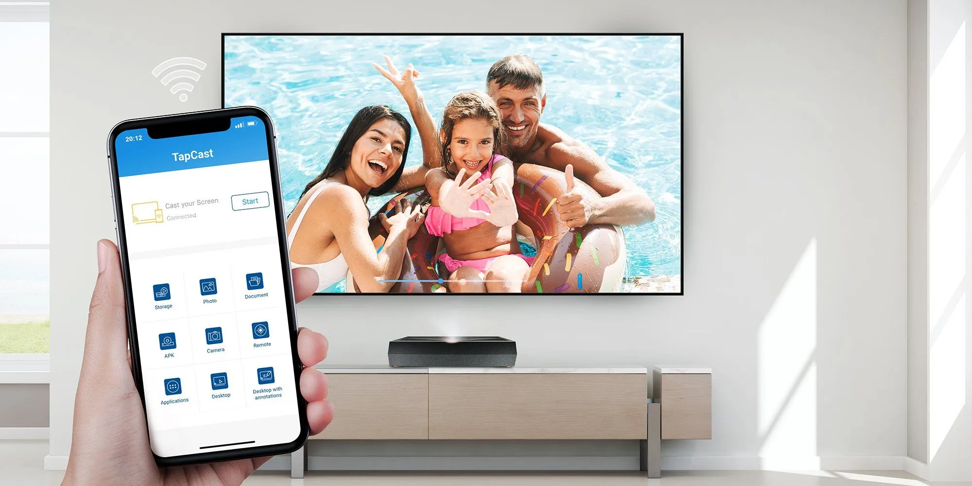 Optoma CinemaX P1 Pro Ultra Short Throw 4K UHD Laser Smart Projector