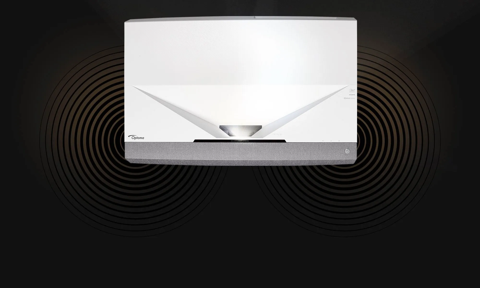 Optoma CinemaX P2 Ultra Short Throw 4K UHD Laser Smart Projector