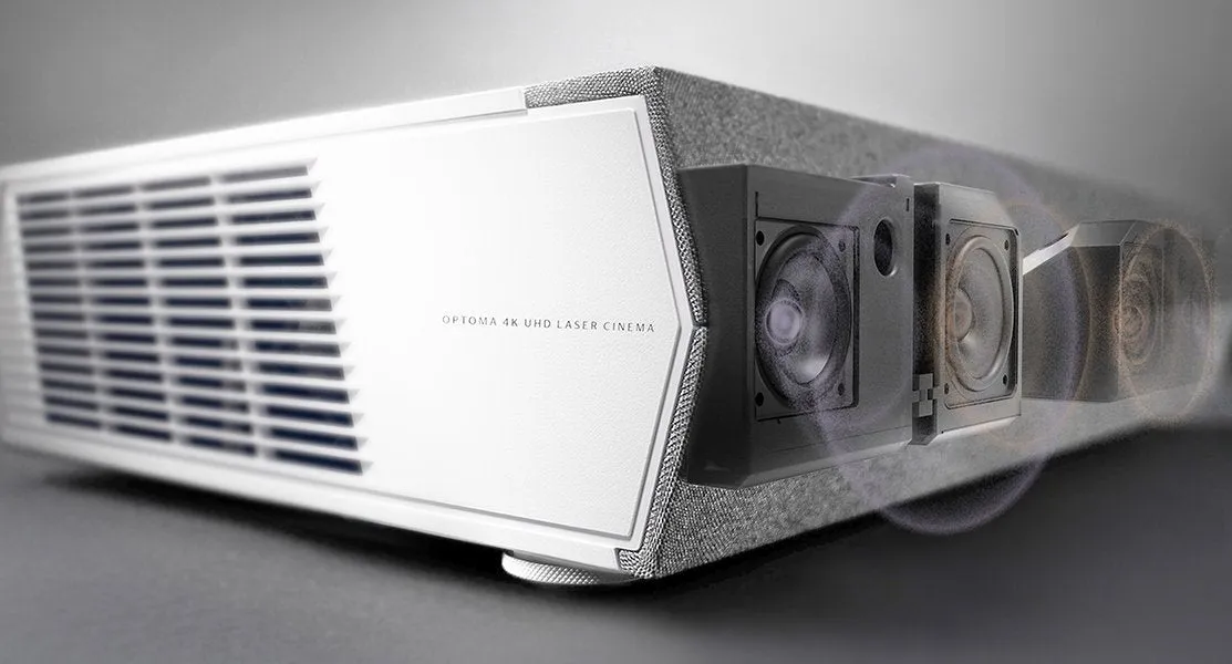 Optoma CinemaX P2 Ultra Short Throw 4K UHD Laser Smart Projector