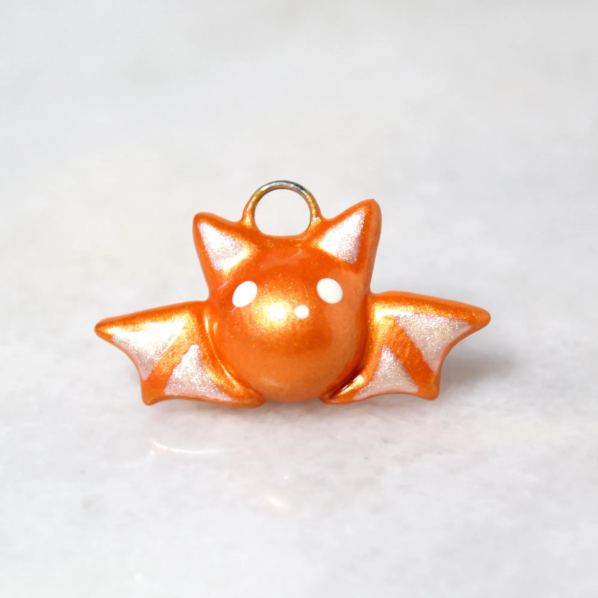 Orange Bat Charm