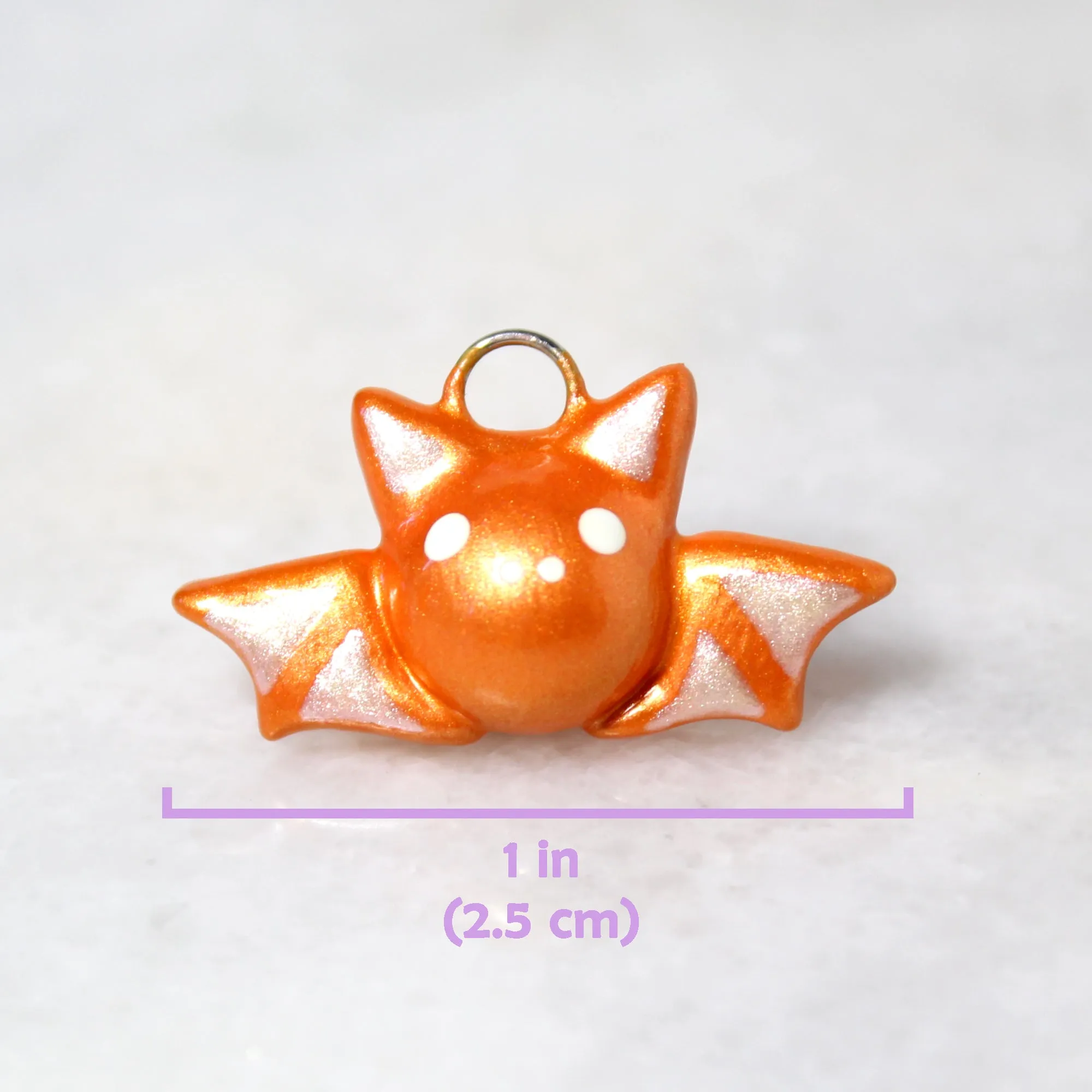Orange Bat Charm