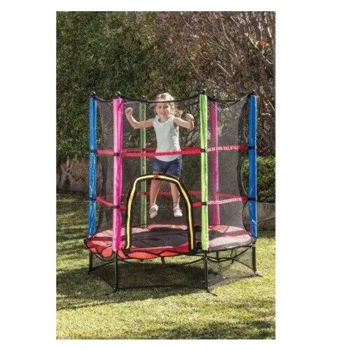 Orbit Junior Kids Trampoline with Safety Surround Net 135cm- Kids Fun