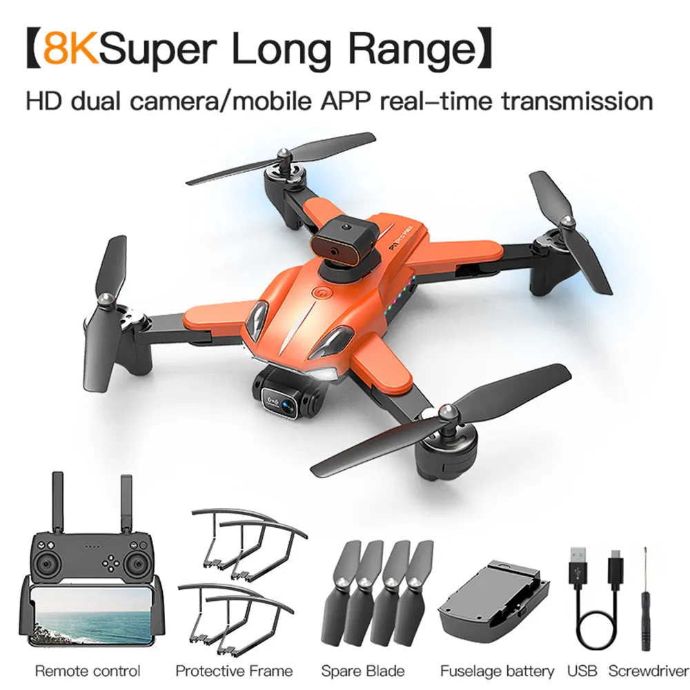 P11 Drone GPS Automatic Return 8K Aerial Photography UAV Four Sided Obstacle Avoidance Remote Control