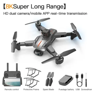 P11 Drone GPS Automatic Return 8K Aerial Photography UAV Four Sided Obstacle Avoidance Remote Control