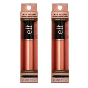 Pack of 2 E.l.f. Lash It Loud Volumizing Mascara, Deep Brown 82481