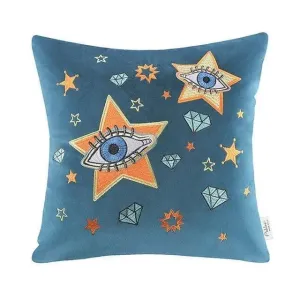 Painted Evil Eyes Throw Pillow Covers
