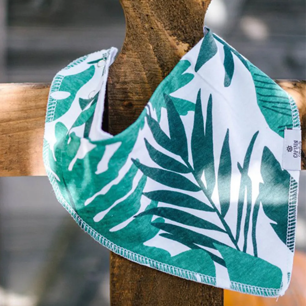 Palm Leaf Bandana Bib