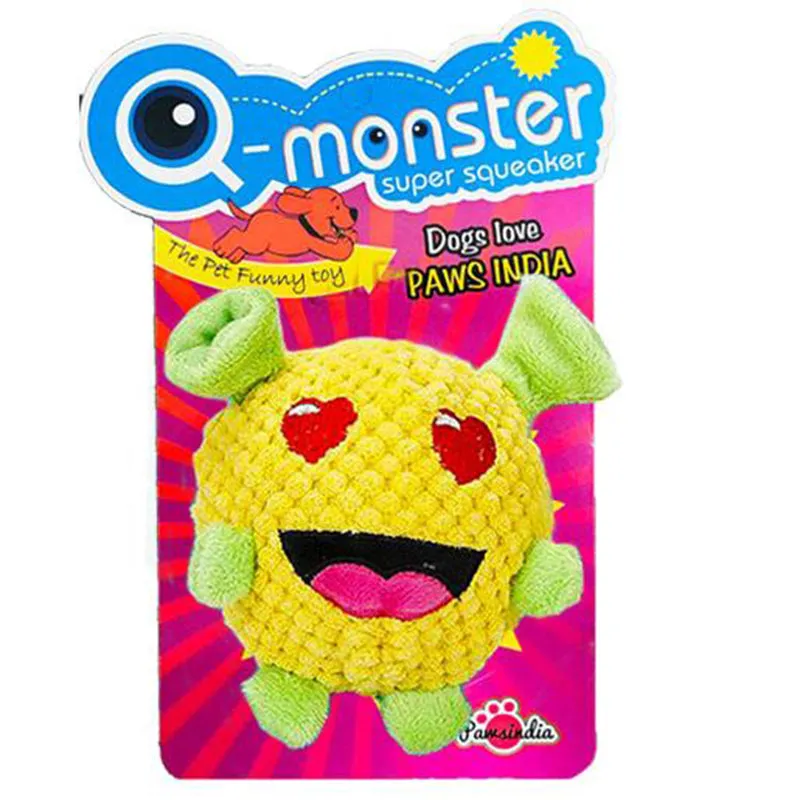Pawsindia Monster Elfy Bouncing Emoji Toy for Dog