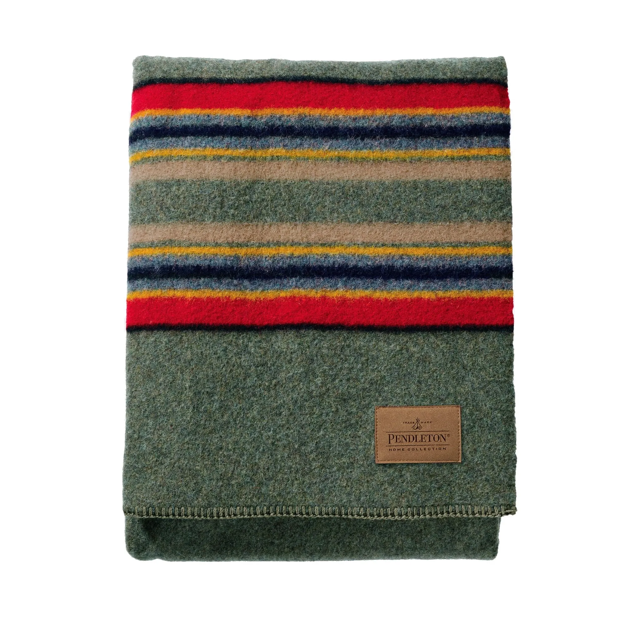 Pendleton® Yakima Camp Green Heather blanket