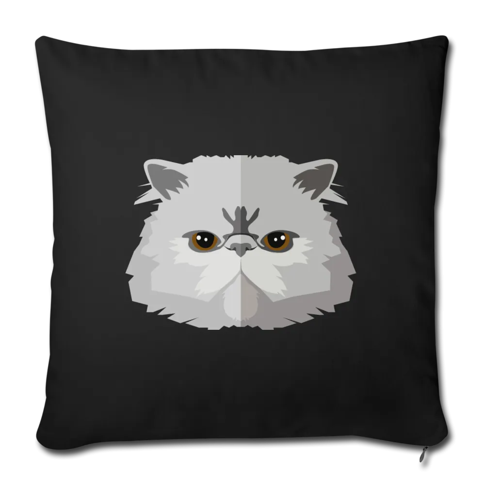 Persian Cat Throw Pillow Cover 17.5” x 17.5”