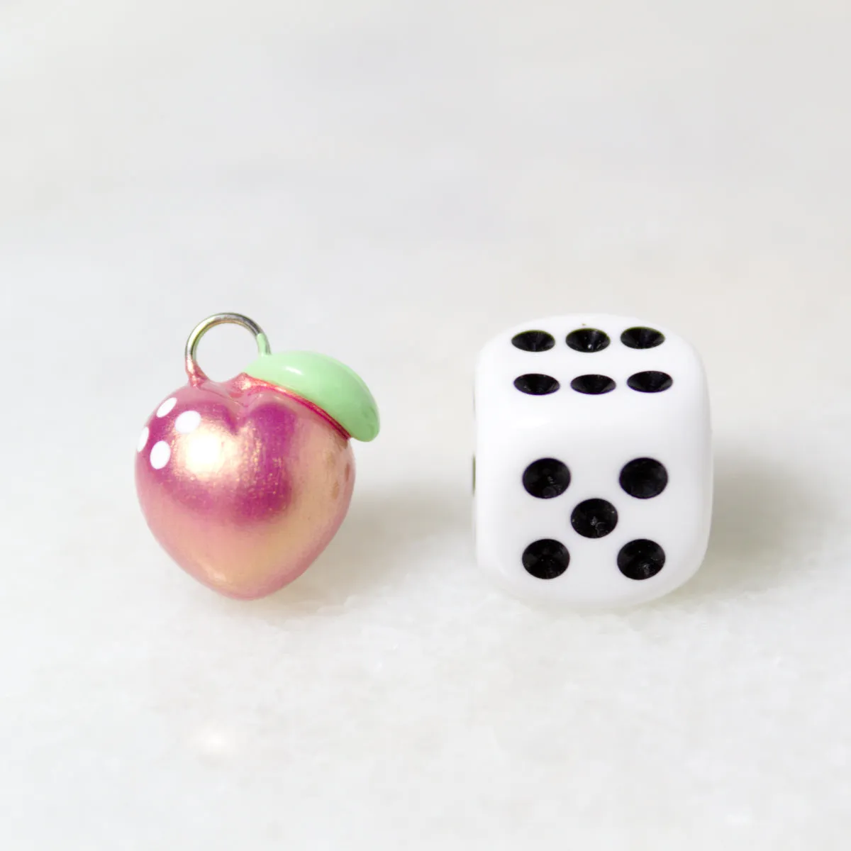 Pink Gold Peach Charm
