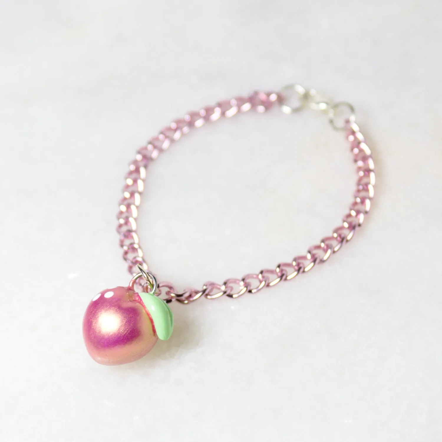 Pink Gold Peach Charm