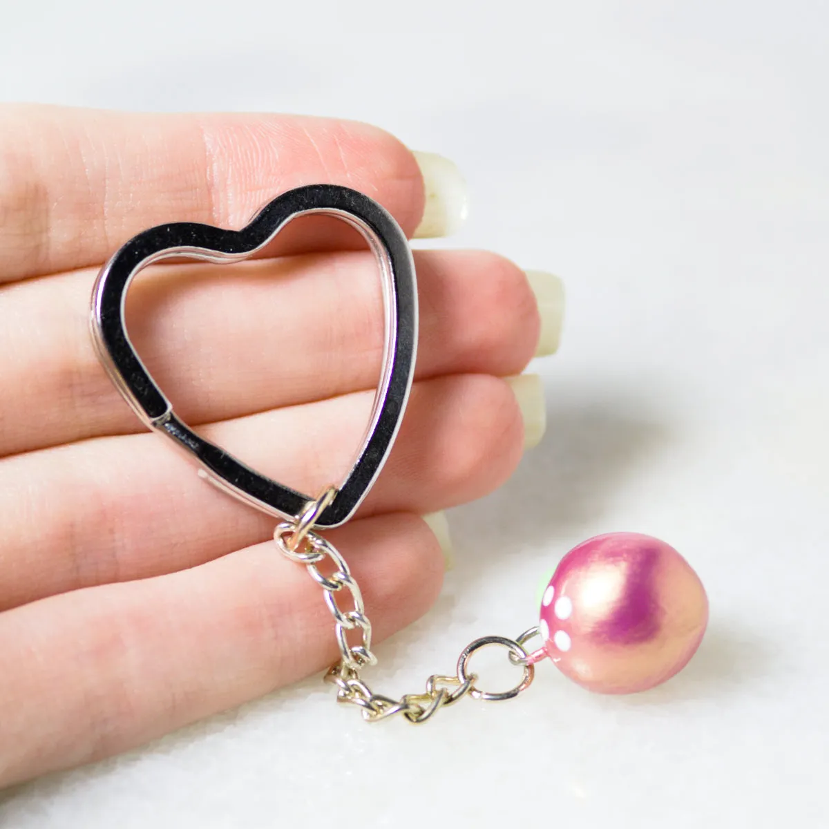 Pink Gold Peach Charm