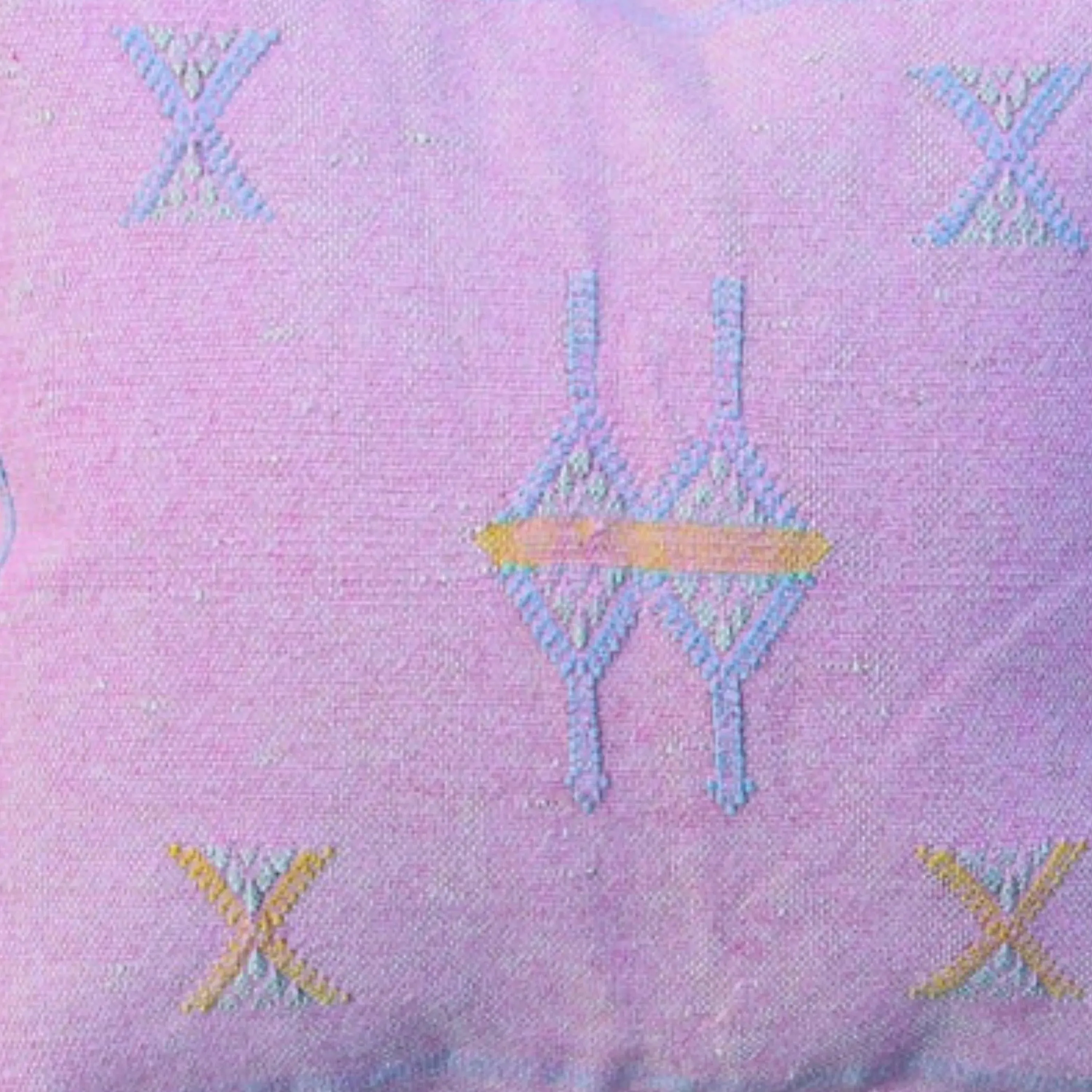 Pink Handwoven Kilim Decorative Throw Pillow Cover