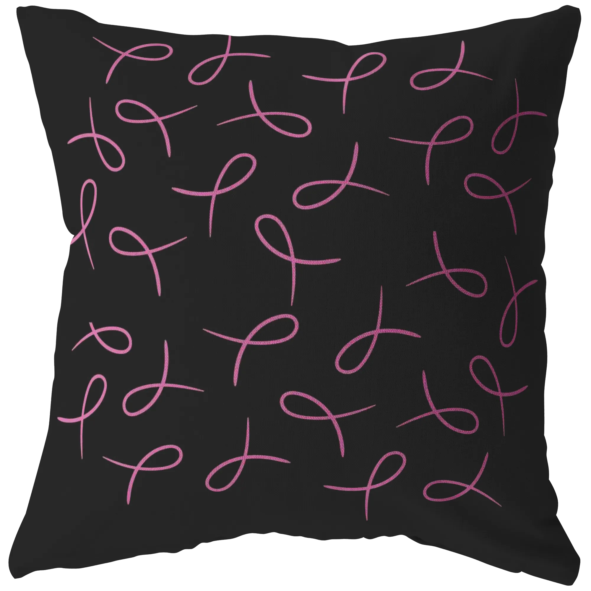 Pink Ribbons Pillow