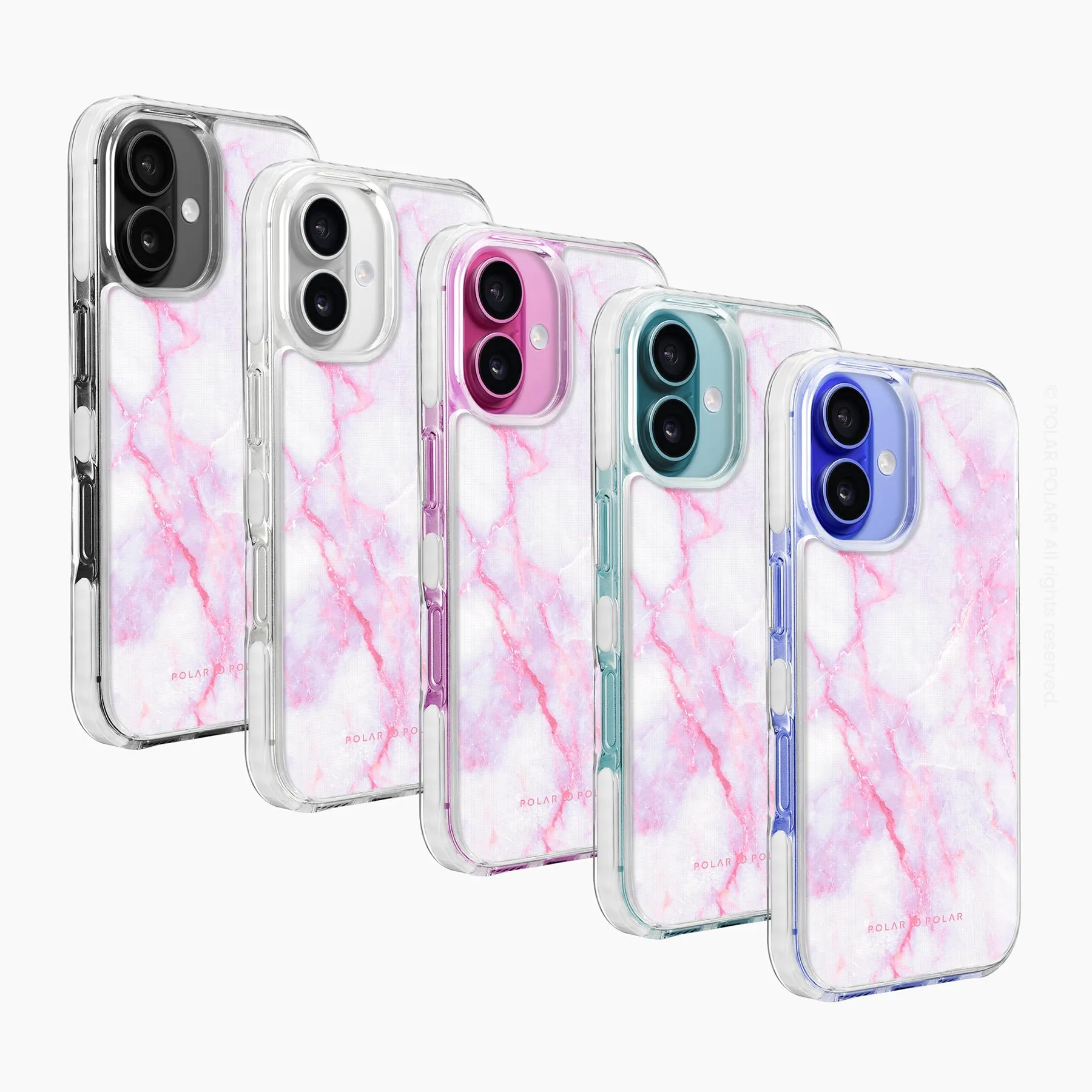 Pink White - iPhone 16 Plus Clear Bumper MagSafe Case