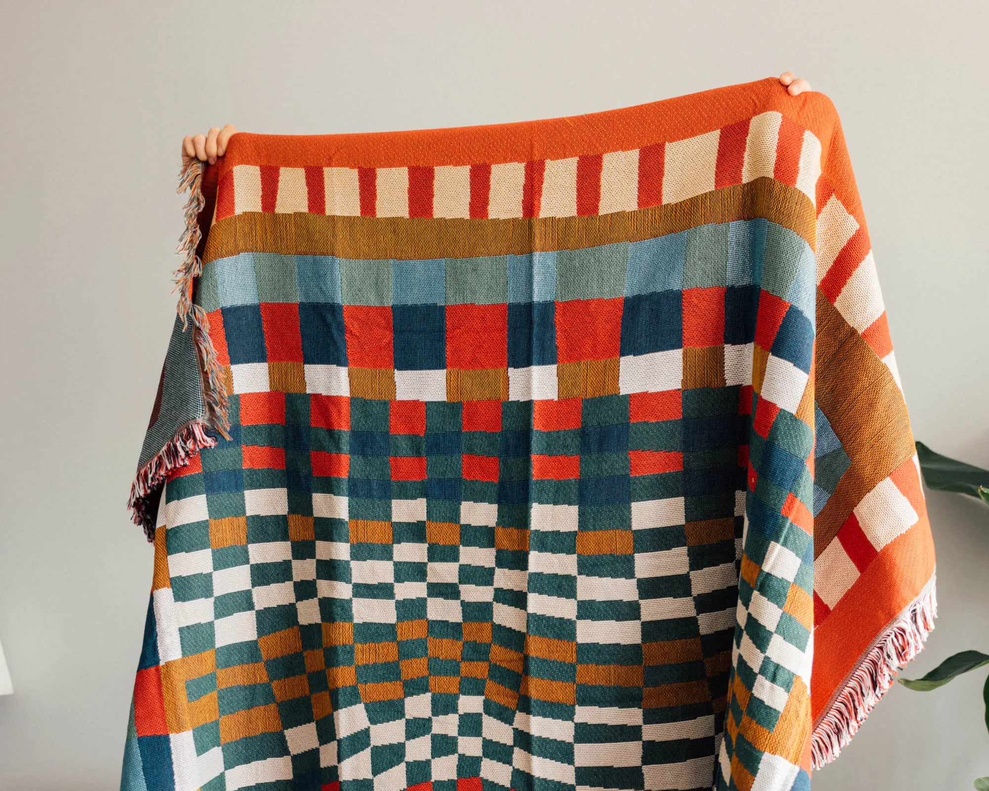 Plaid Throw Blanket