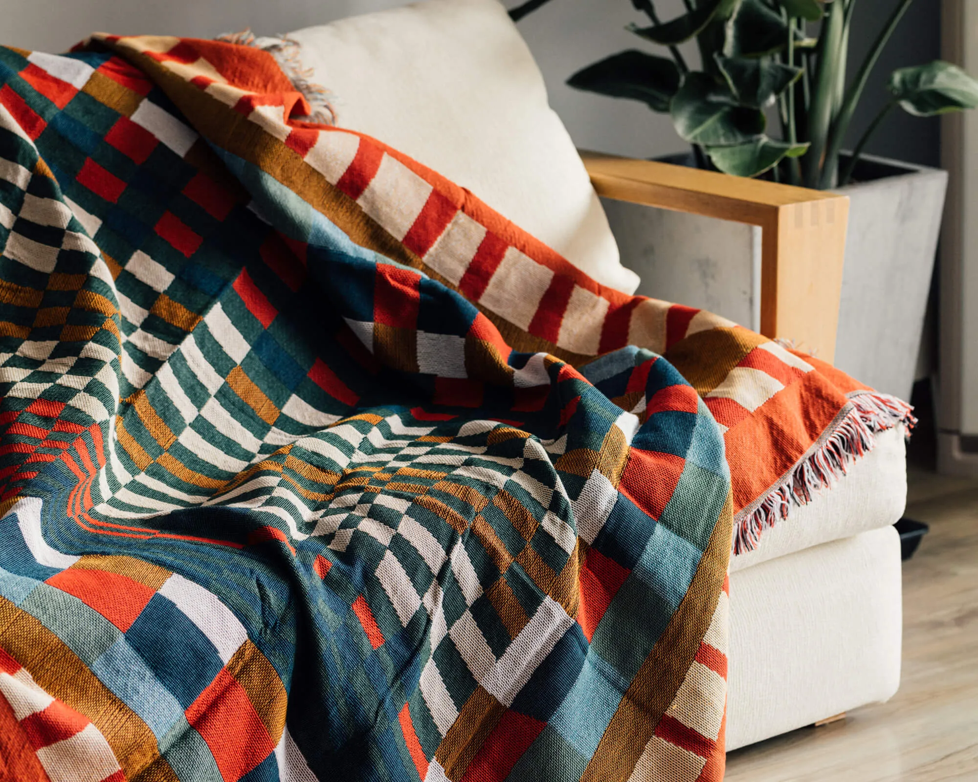 Plaid Throw Blanket