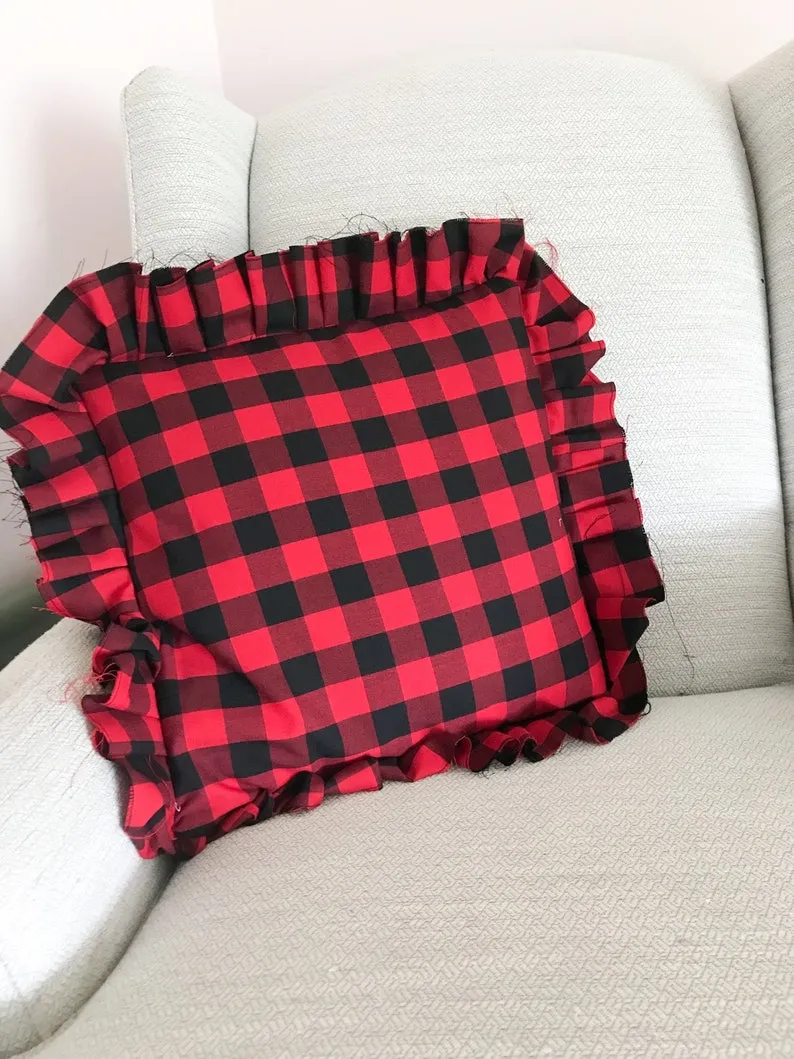 Plaid Throw Pillow Covers