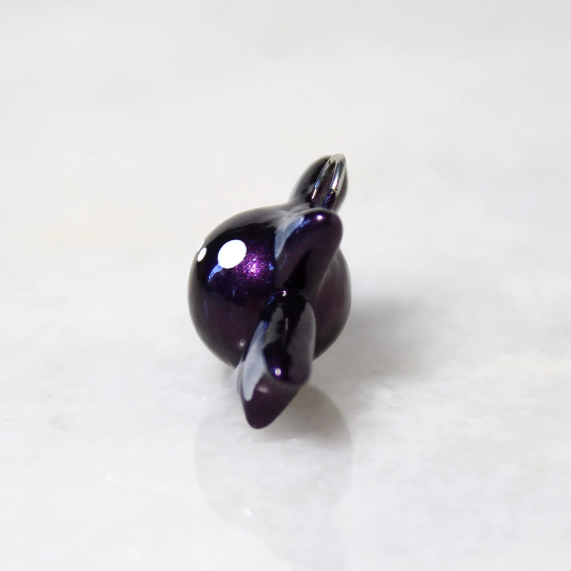 Plum Bat Charm