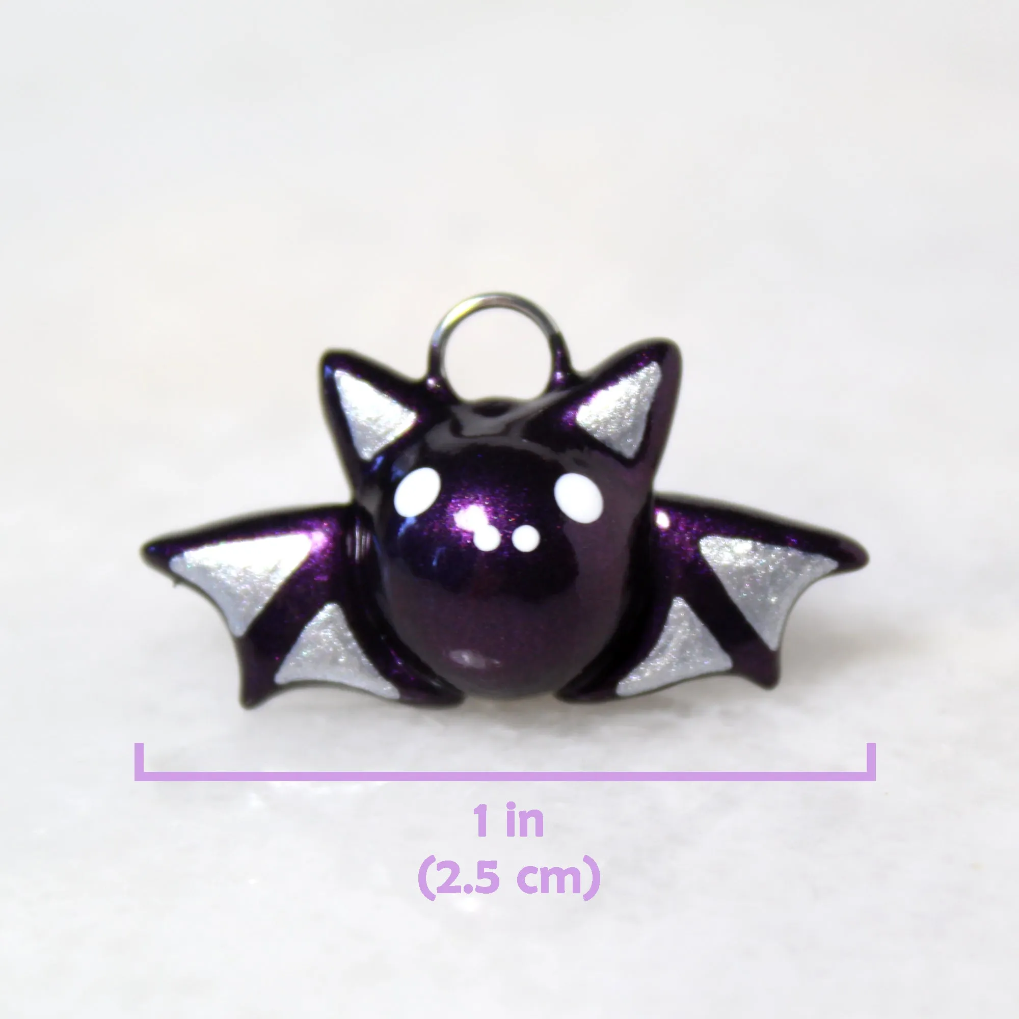 Plum Bat Charm