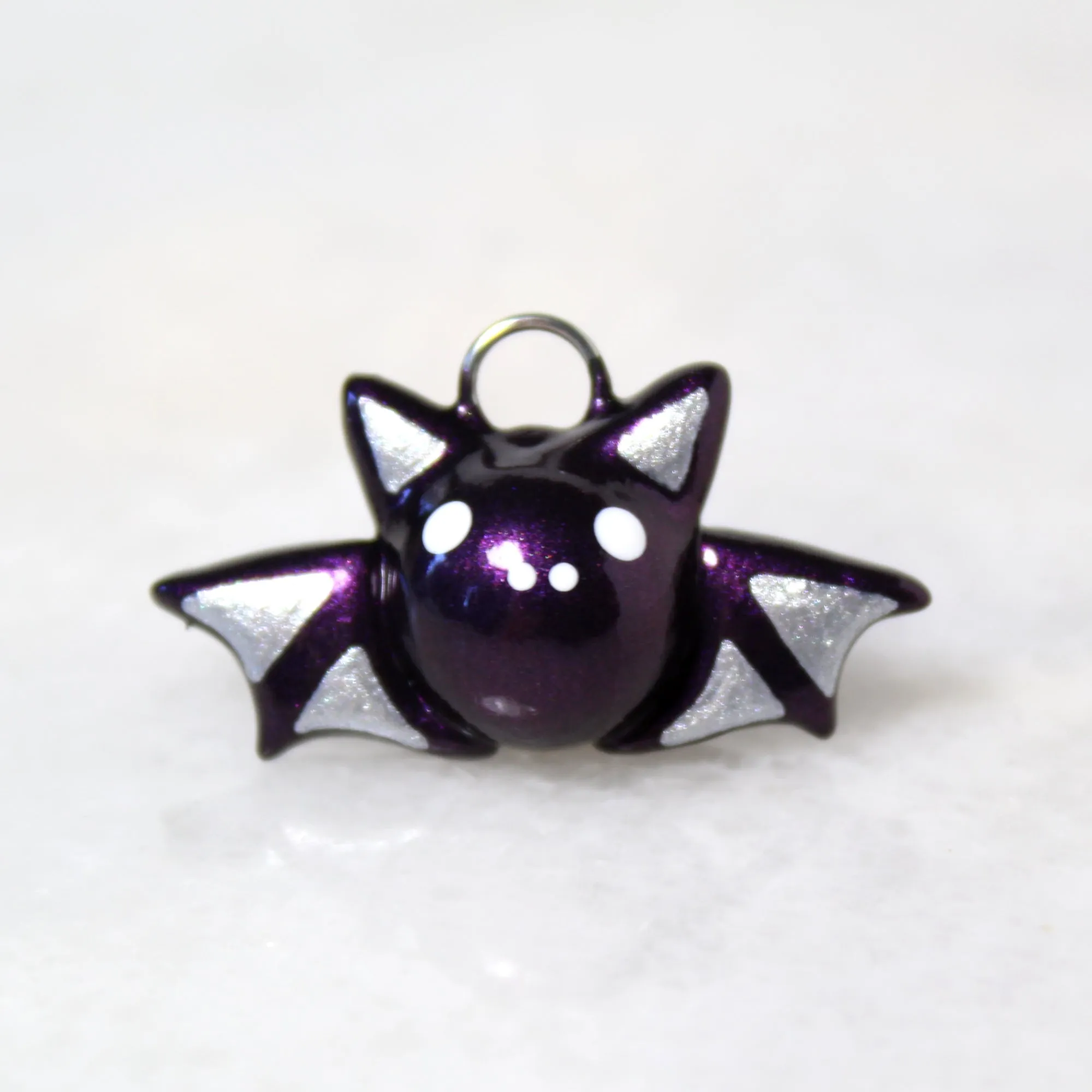 Plum Bat Charm