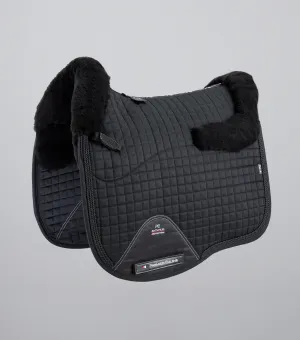 Pony Close Contact Merino Wool Half Lined European Dressage Square Black/Black Wool