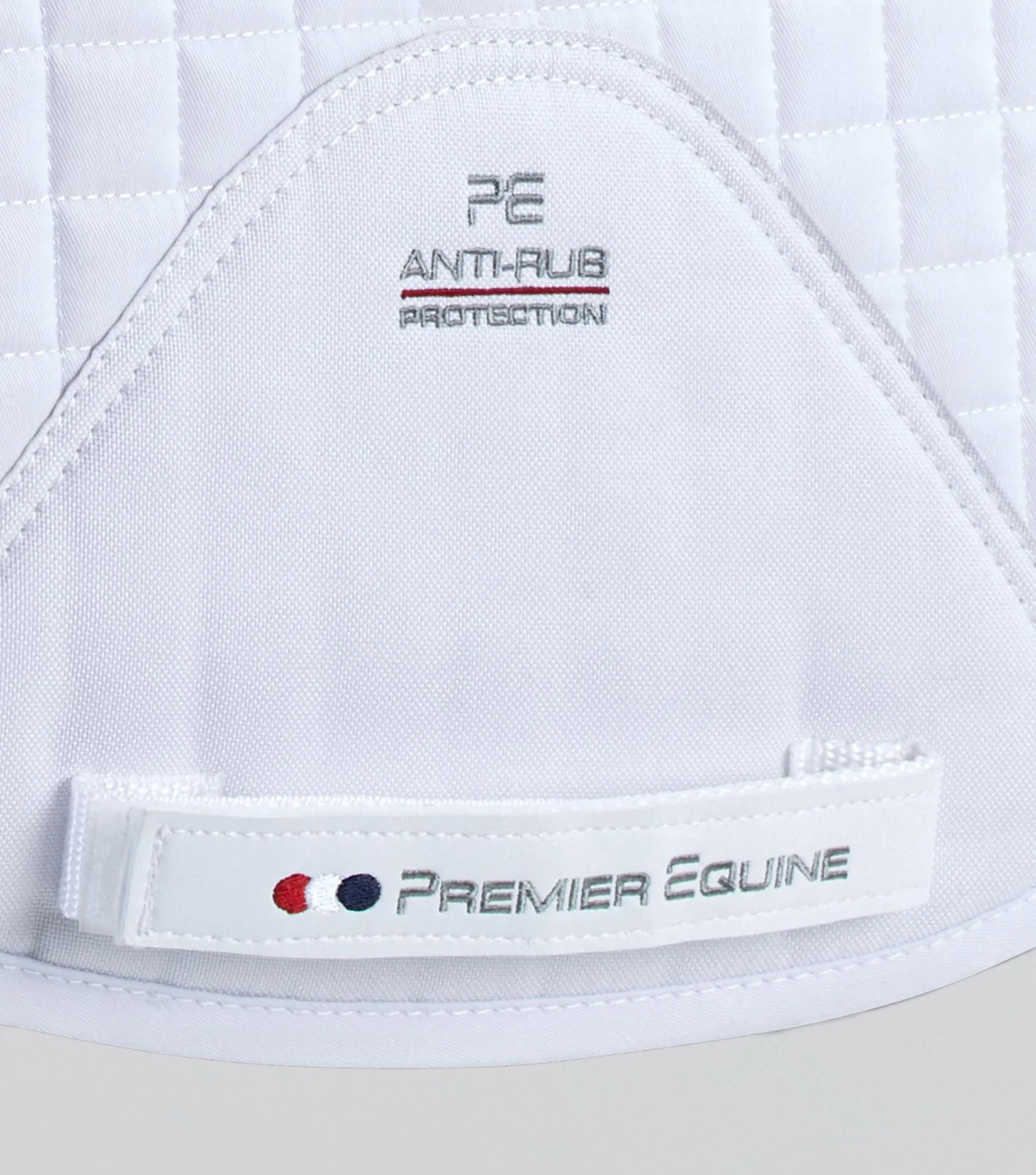 Pony Close Contact Merino Wool Half Lined European Dressage Square White/Natural Wool