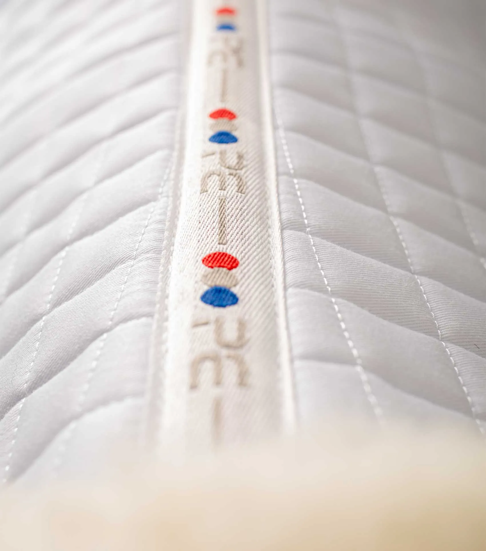 Pony Close Contact Merino Wool Half Lined European Dressage Square White/Natural Wool