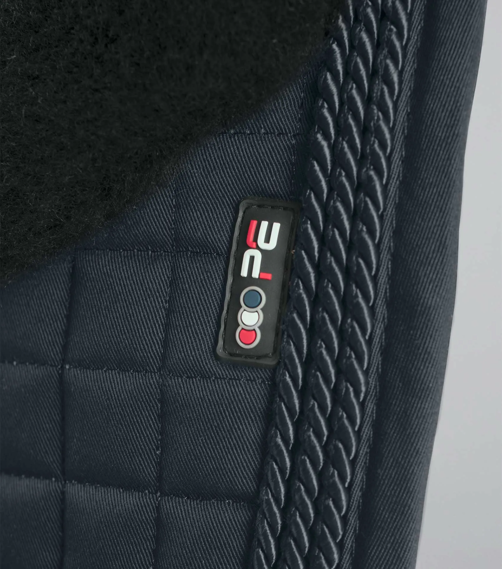 Pony Close Contact Merino Wool Half Lined European GP/ Jump Square Black/Black Wool