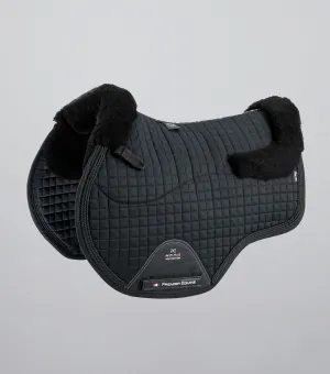 Pony Close Contact Merino Wool Half Lined European GP/ Jump Square Black/Black Wool