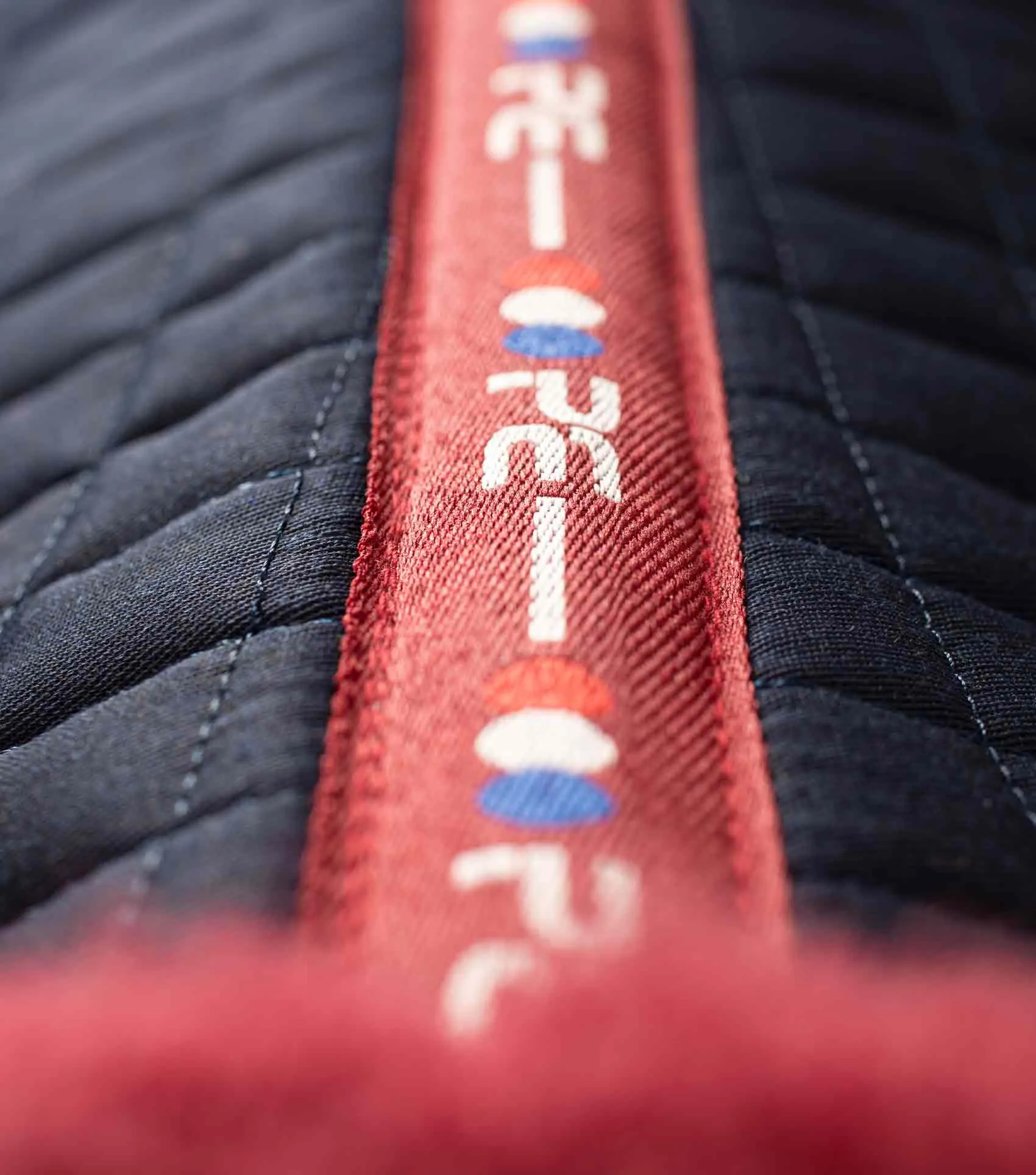Pony Close Contact Merino Wool Half Lined European GP/ Jump Square Navy/Burgundy Wool
