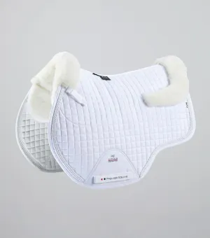 Pony Close Contact Merino Wool Half Lined European GP/ Jump Square White/Natrual Wool
