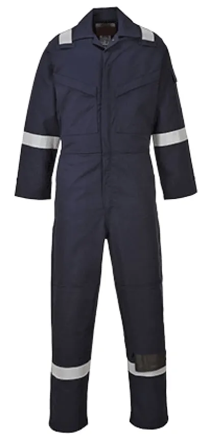 Portwest Araflame inherent FR lightweight Gold Hi Vis Coverall - AF53