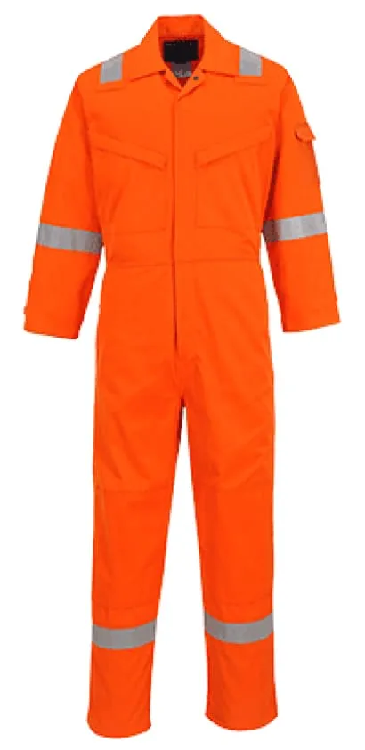 Portwest Araflame inherent FR lightweight Gold Hi Vis Coverall - AF53