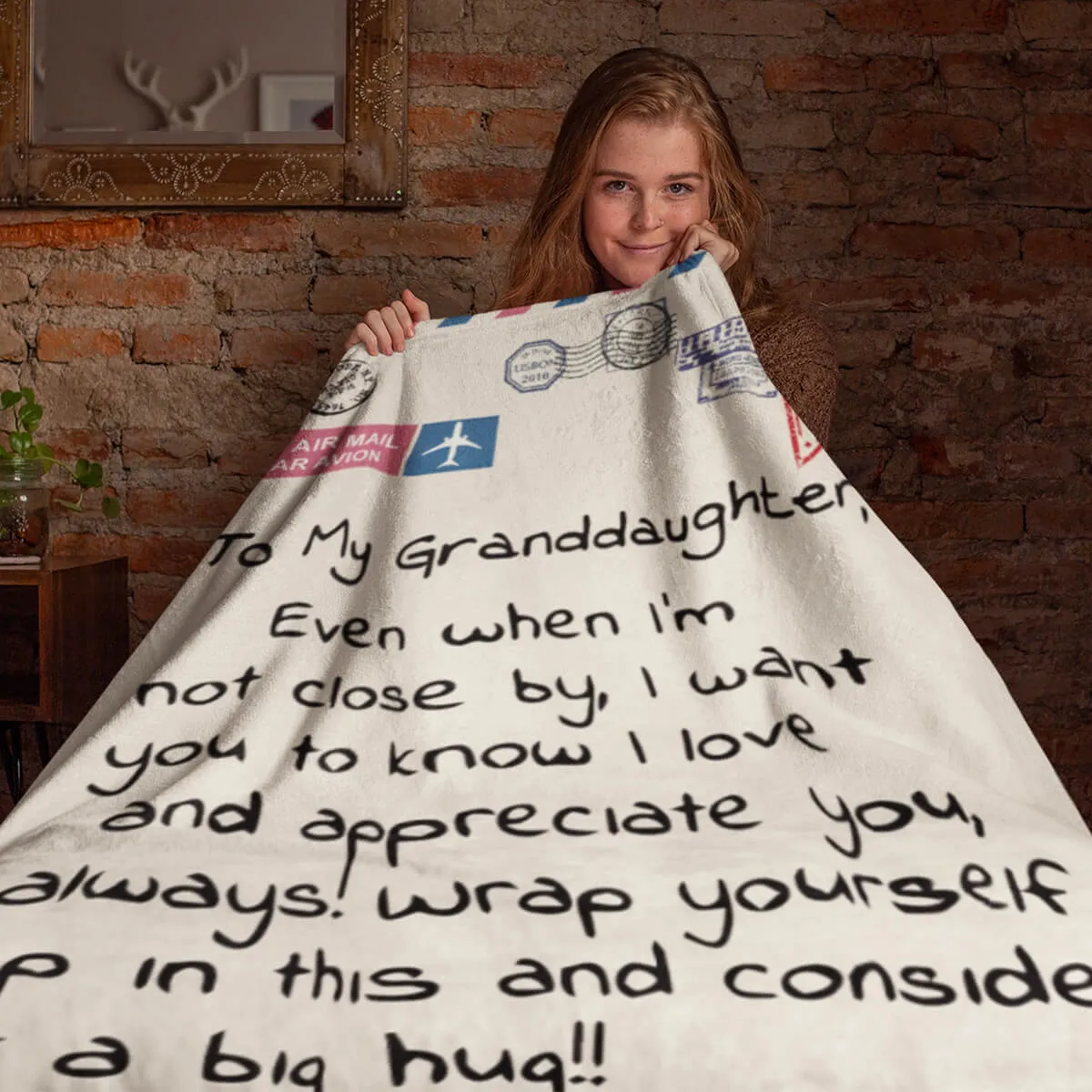 Postcard Throw Blanket
