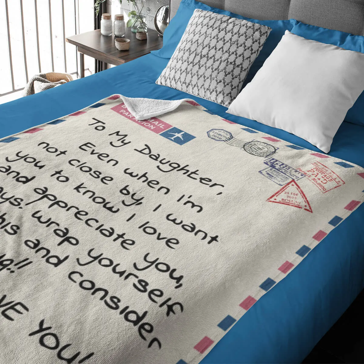 Postcard Throw Blanket