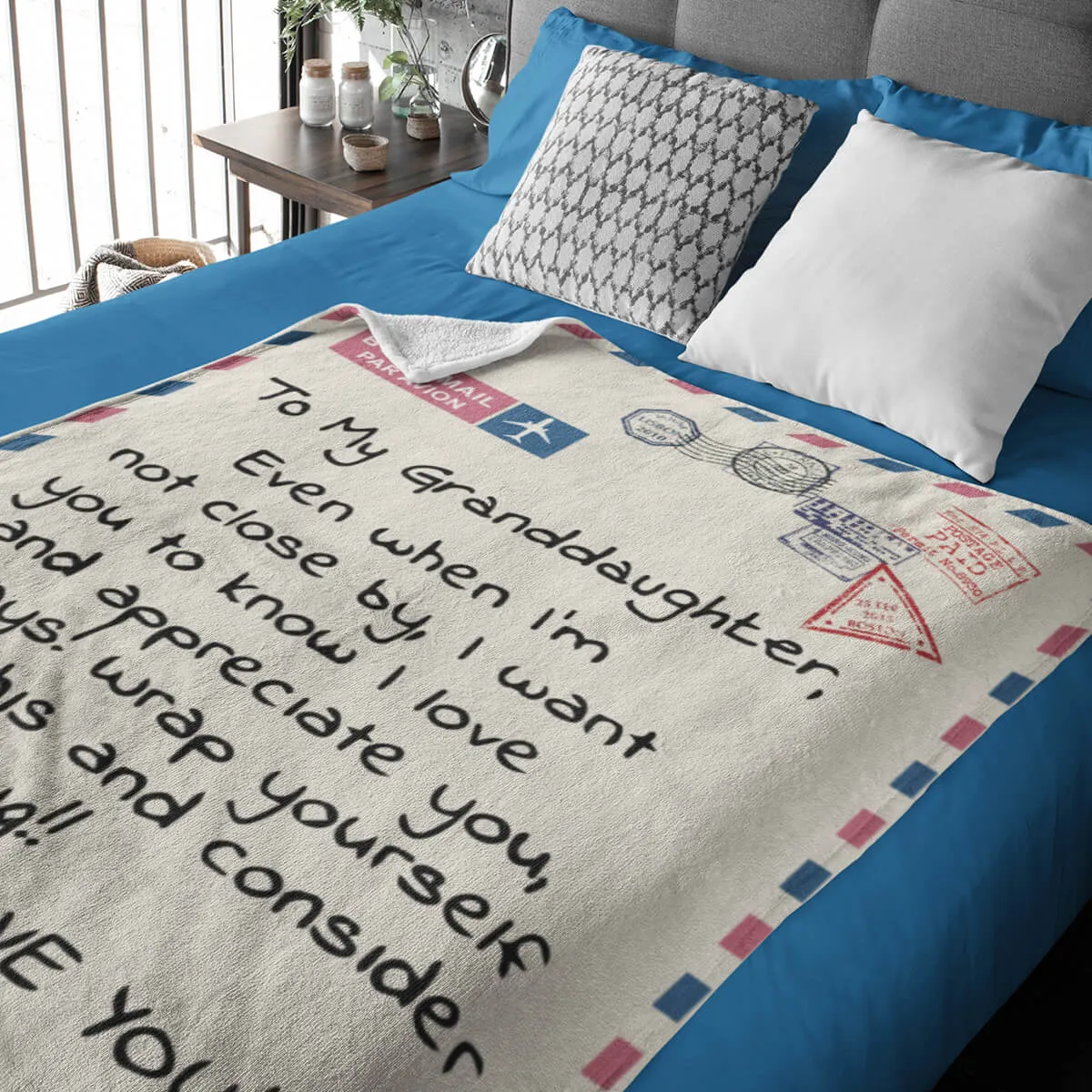 Postcard Throw Blanket