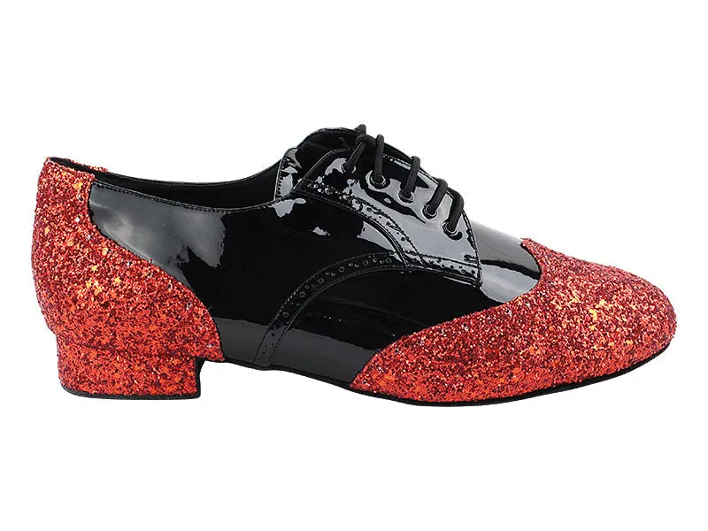 PP301 Red Sparkle_F_B & Black Patent_M