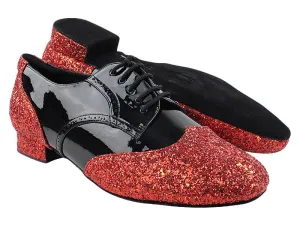 PP301 Red Sparkle_F_B & Black Patent_M