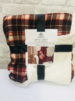Premier Luxurious Plush Reverse to Sherpa Throw, 60x80