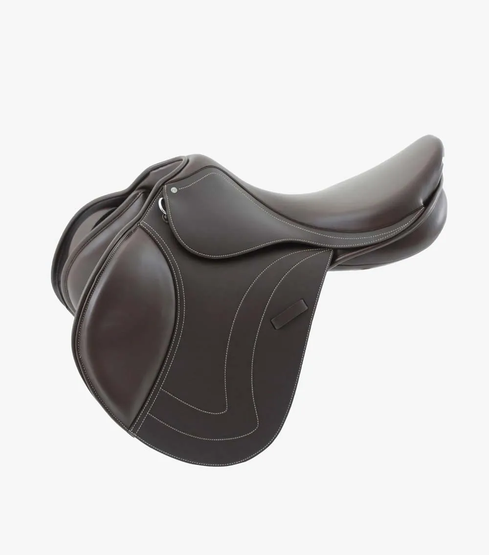 Prideaux Synthetic Close Contact Jump Saddle Brown