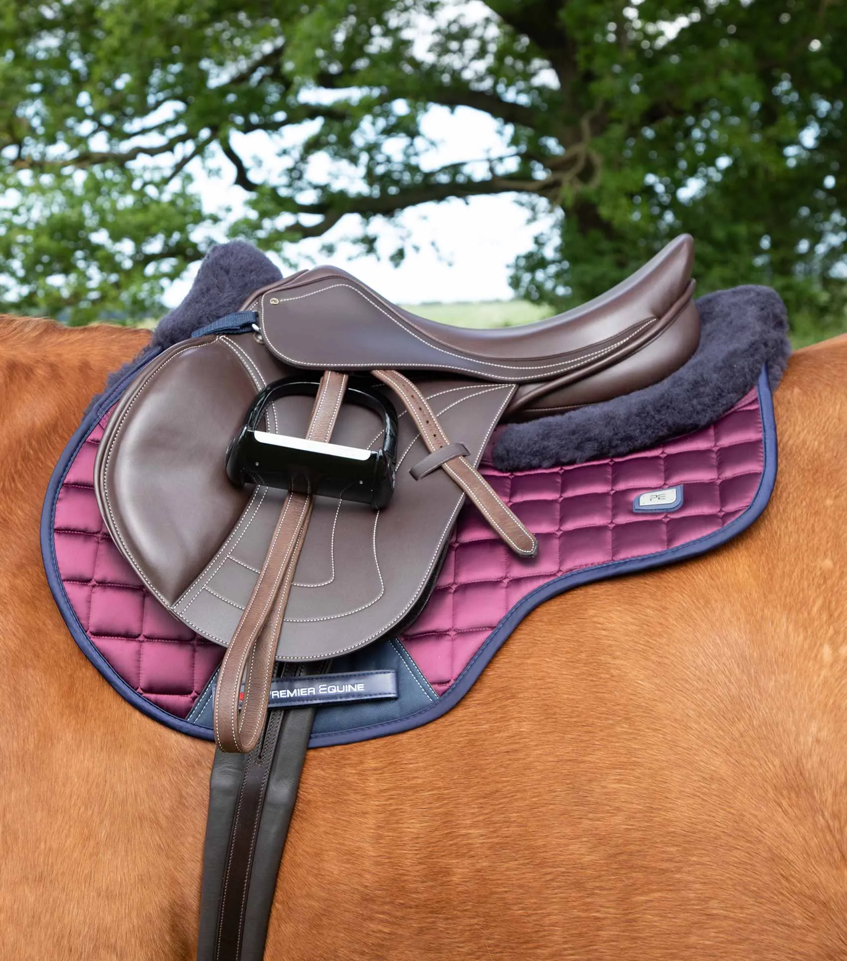 Prideaux Synthetic Close Contact Jump Saddle Brown