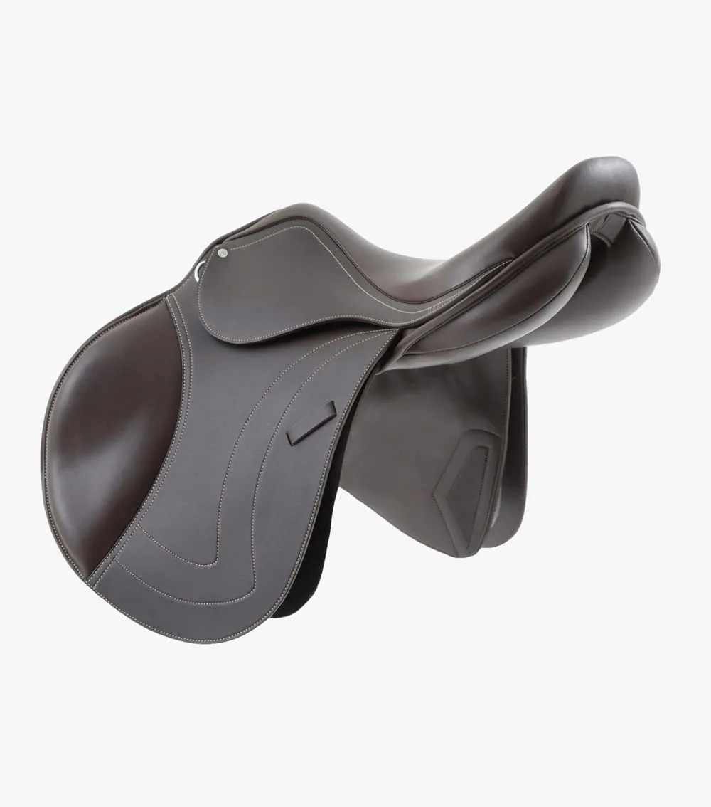 Prideaux Synthetic Close Contact Jump Saddle Brown