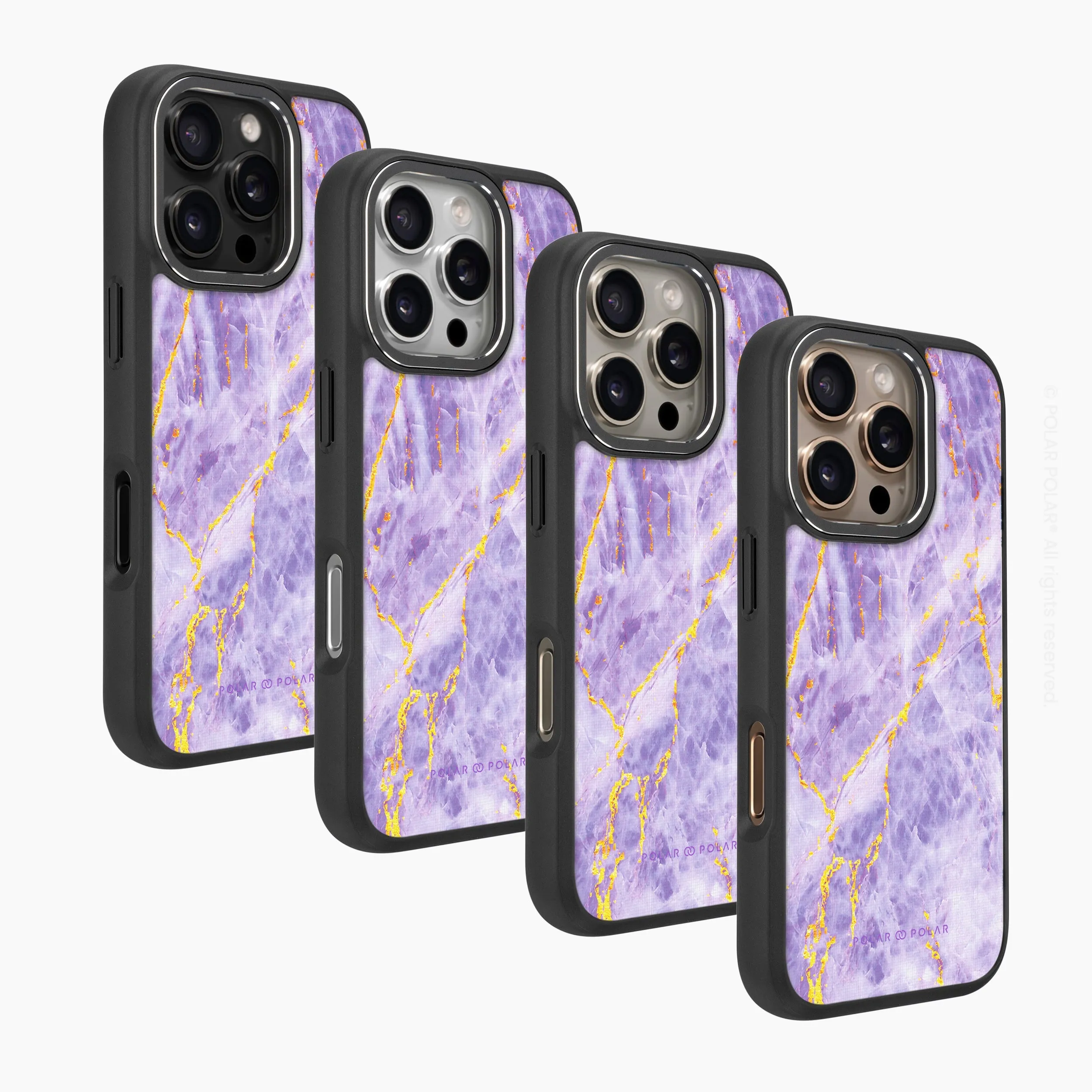 Princess Purple - iPhone 16 Pro Max Frosted Black Bumper MagSafe Case