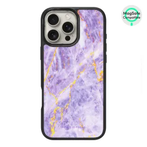 Princess Purple - iPhone 16 Pro Max Frosted Black Bumper MagSafe Case