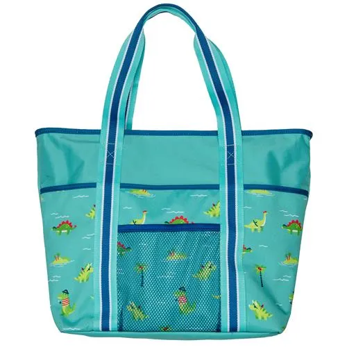 Printed Beach Tote - Dino